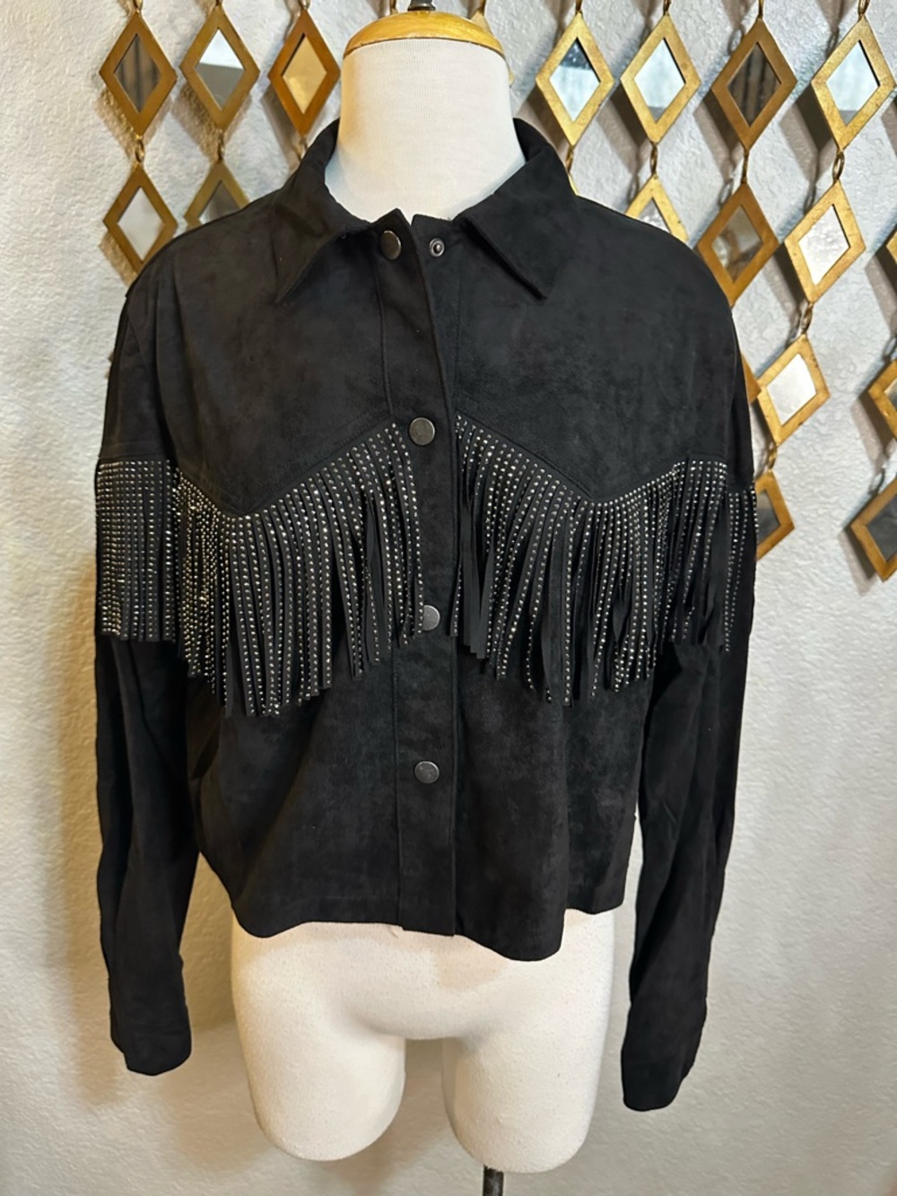 NWT “Suede” Fringe Western Jacket